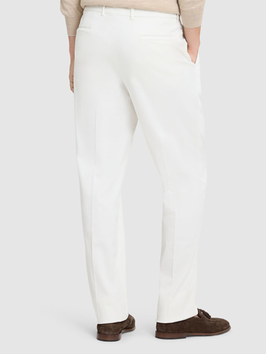 Brunello Cucinelli Dyed stretch cotton gabardine pants 8 Brunello Cucinelli Dyed stretch cotton gabardine pants