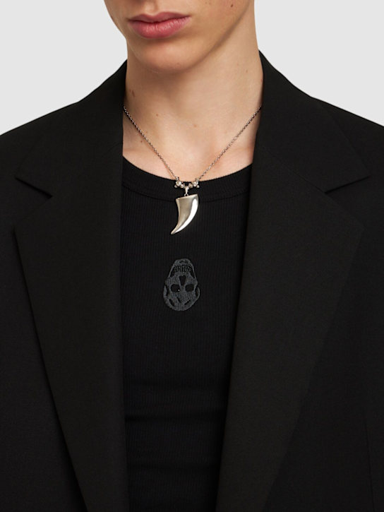 McQueen Tiger Claw brass necklace