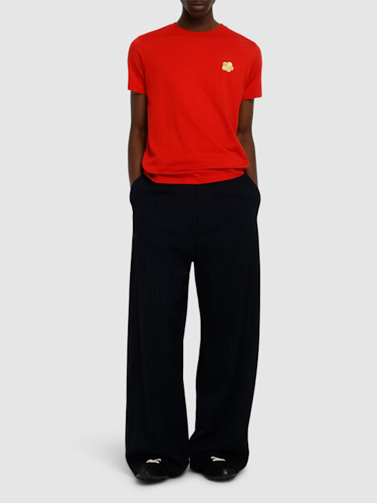 Kenzo Paris Boke Flower embroidered cotton t-shirt