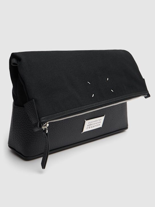 Maison Margiela Leather & canvas 5ac medium hobo bag 4 Maison Margiela Leather & canvas 5ac medium hobo bag