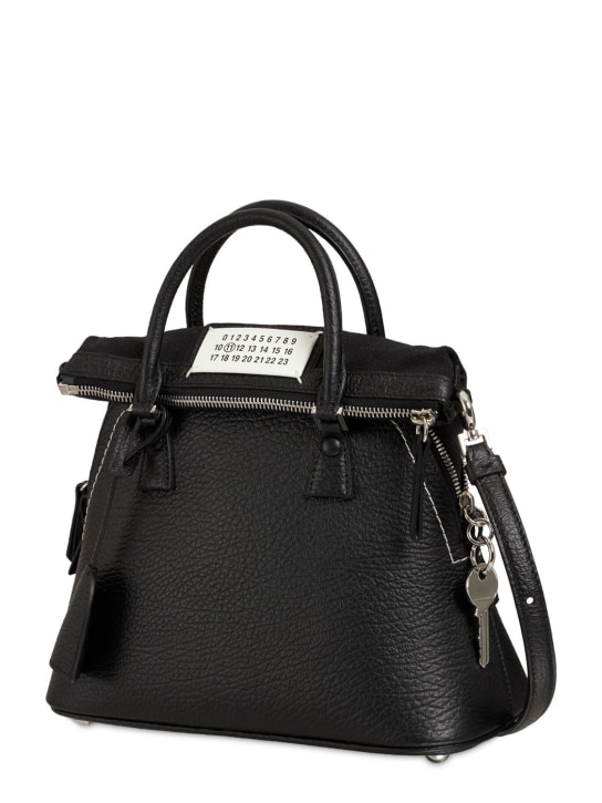 Maison Margiela Mini 5AC grained leather top handle bag