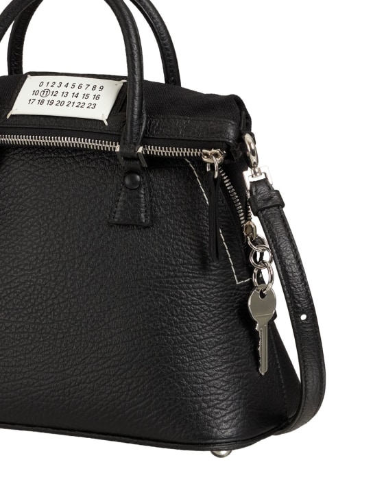 Maison Margiela Mini 5AC grained leather top handle bag