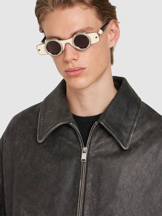 Kuboraum Berlin J50 Round acetate & metal sunglasses 3 Kuboraum Berlin J50 Round acetate & metal sunglasses