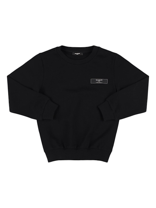 Balmain Cotton sweatshirt w/logo