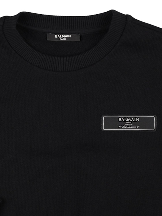 Balmain Cotton sweatshirt w/logo