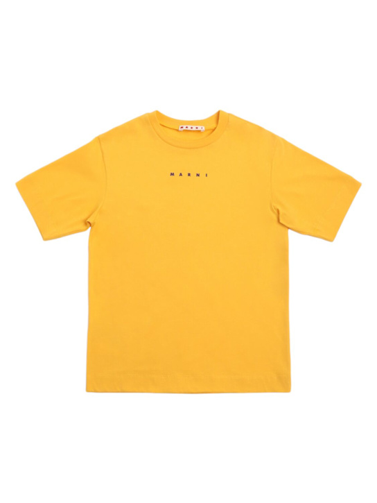 Marni Junior Printed cotton jersey t-shirt