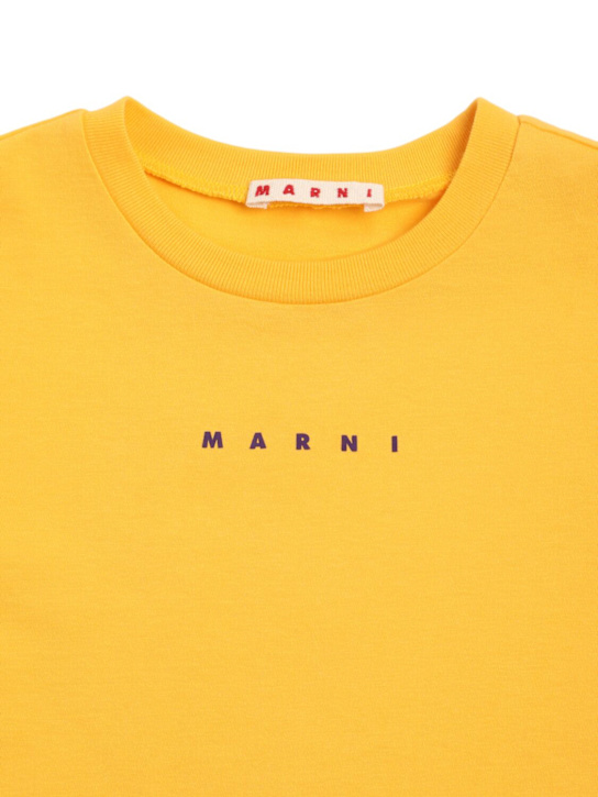 Marni Junior Printed cotton jersey t-shirt