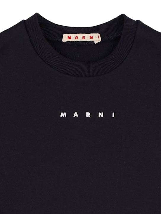 Marni Junior Printed cotton crewneck sweatshirt
