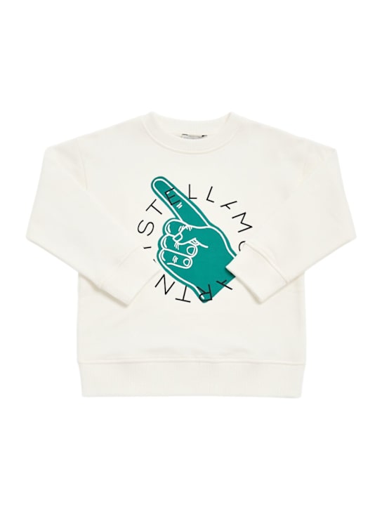 Stella McCartney Kids Printed cotton crewneck sweatshirt