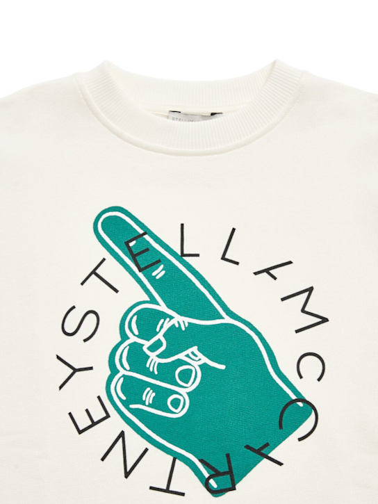 Stella McCartney Kids Printed cotton crewneck sweatshirt