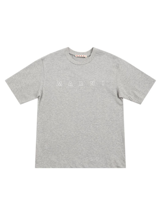 Marni Junior Printed cotton jersey t-shirt