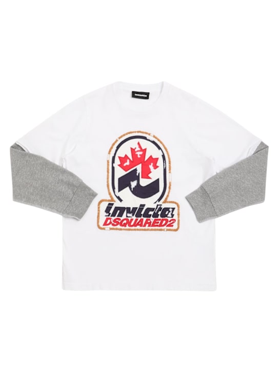 Dsquared2 Cotton jersey long sleeve t-shirt