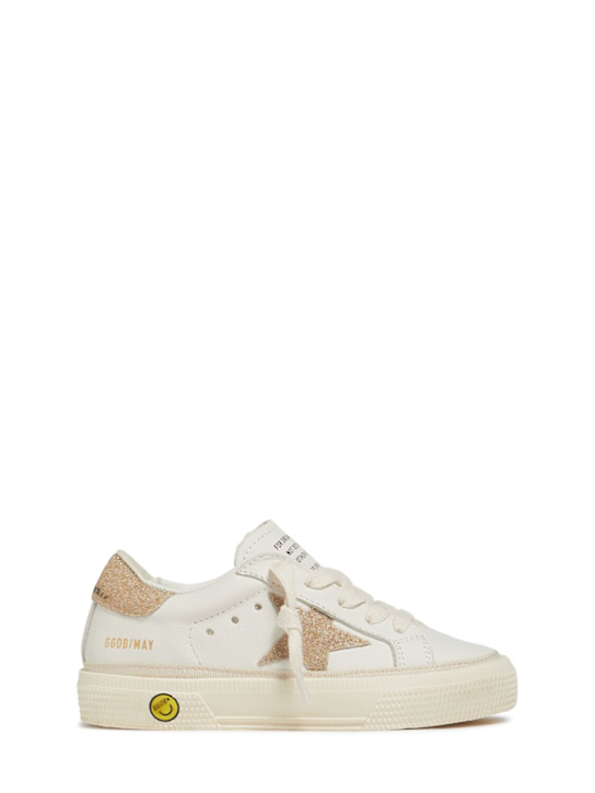 Golden Goose May leather & crystal sneakers