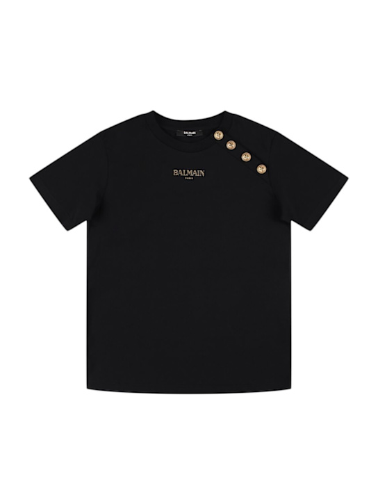 Balmain Printed cotton jersey t-shirt