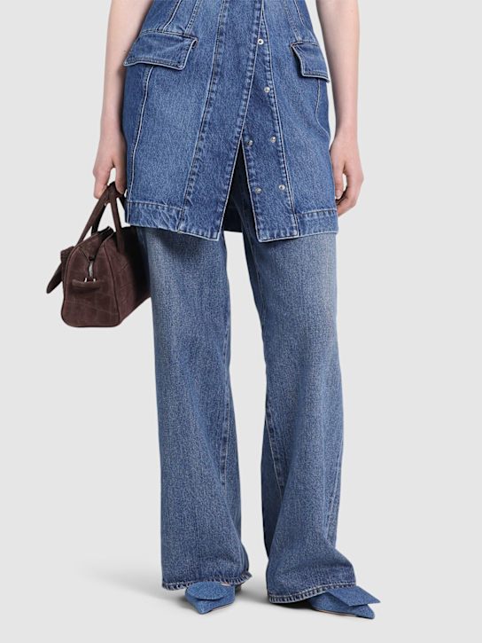 Jacquemus 10mm Duelo P denim slingback flats