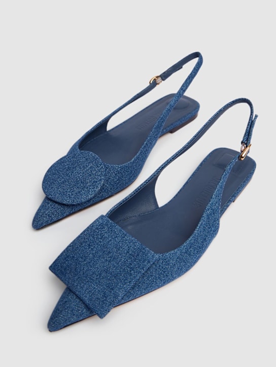 Jacquemus 10mm Duelo P denim slingback flats 3 Jacquemus 10mm Duelo P denim slingback flats