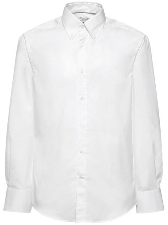 Brunello Cucinelli Cotton twill button down shirt