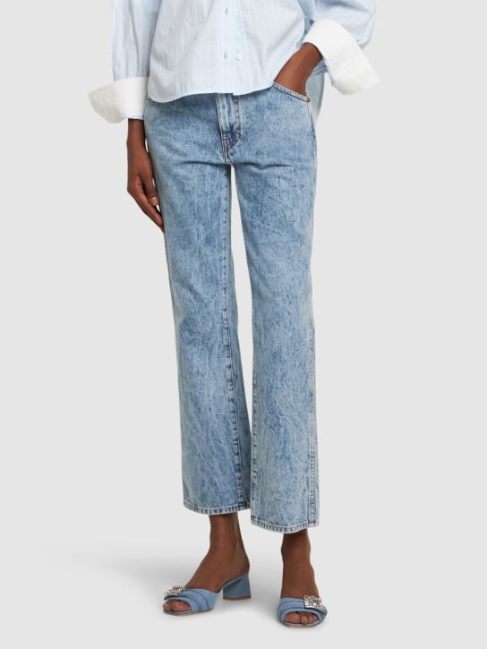 Roger Vivier 45mm Bikviv denim sandal mules