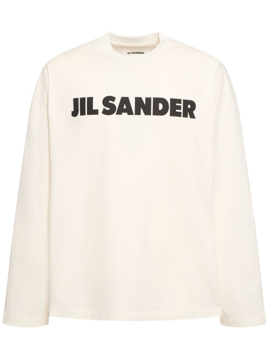 Jil Sander Logo print long sleeve t-shirt