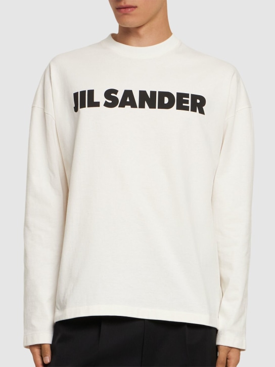 Jil Sander Logo print long sleeve t-shirt 3 Jil Sander Logo print long sleeve t-shirt