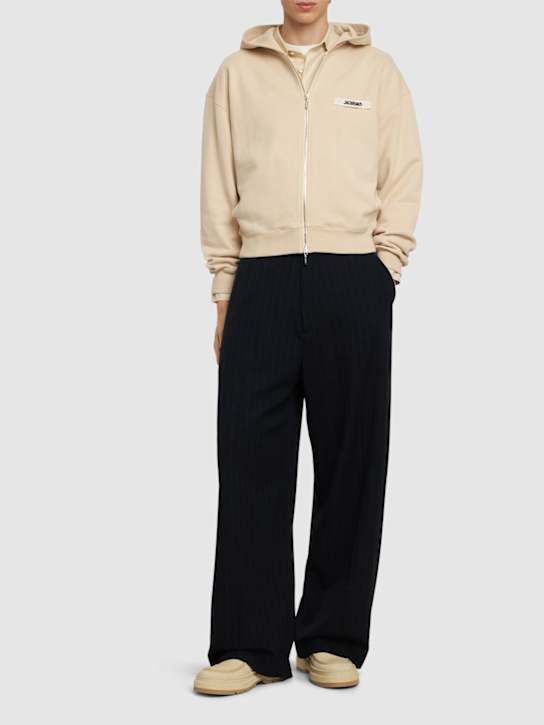 Jacquemus Le Hoodie Gros Grain zip-up sweatshirt