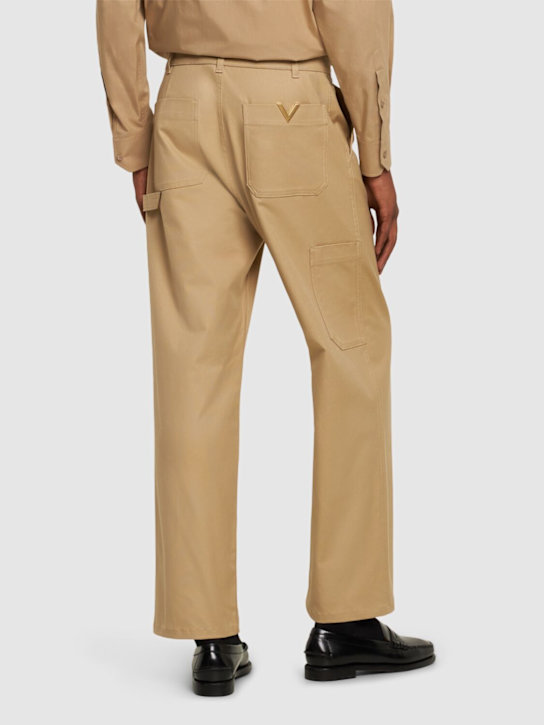 Valentino Stretch cotton canvas cargo pants