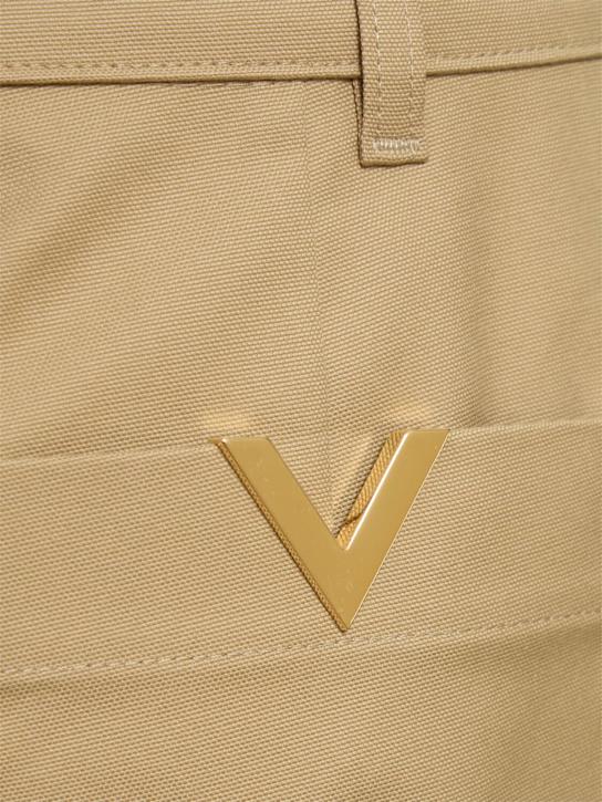Valentino Stretch cotton canvas cargo pants