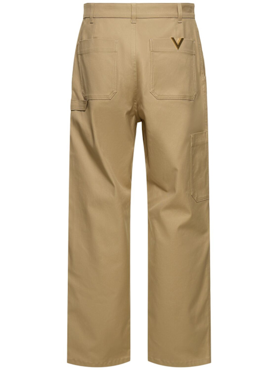 Valentino Stretch cotton canvas cargo pants