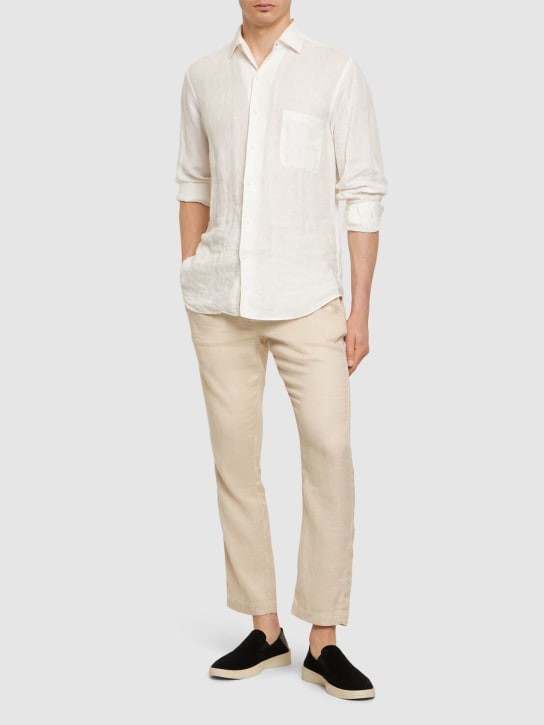 Frescobol Carioca Oscar linen & cotton chino pants