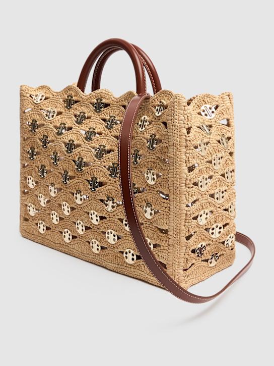 Rabanne Embroidered raffia tote bag 6 Rabanne Embroidered raffia tote bag