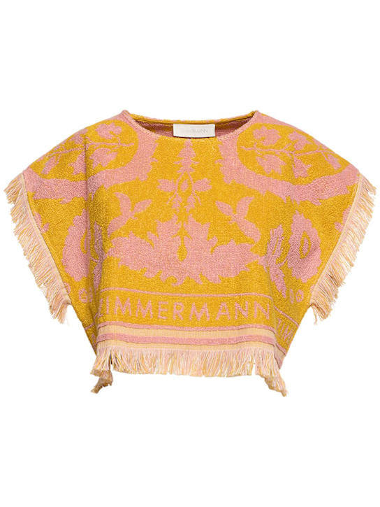 Zimmermann Wylie French terry crop top