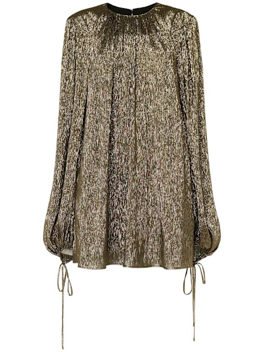 Chloé Lamé silk blend mini dress