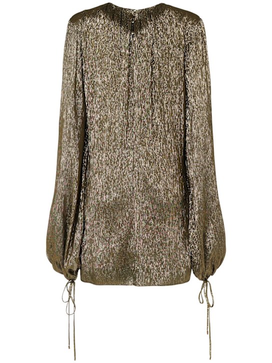 Chloé Lamé silk blend mini dress 4 Chloé Lamé silk blend mini dress