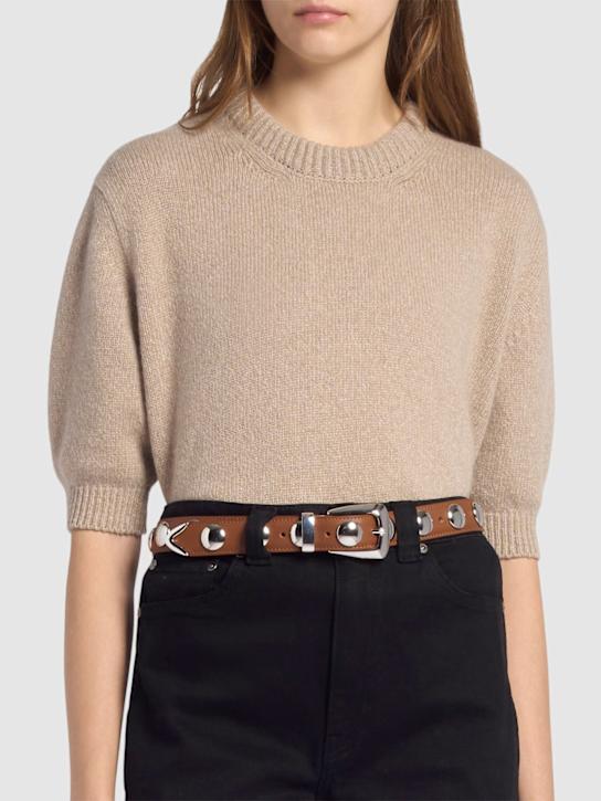 Khaite Benny studded leather belt