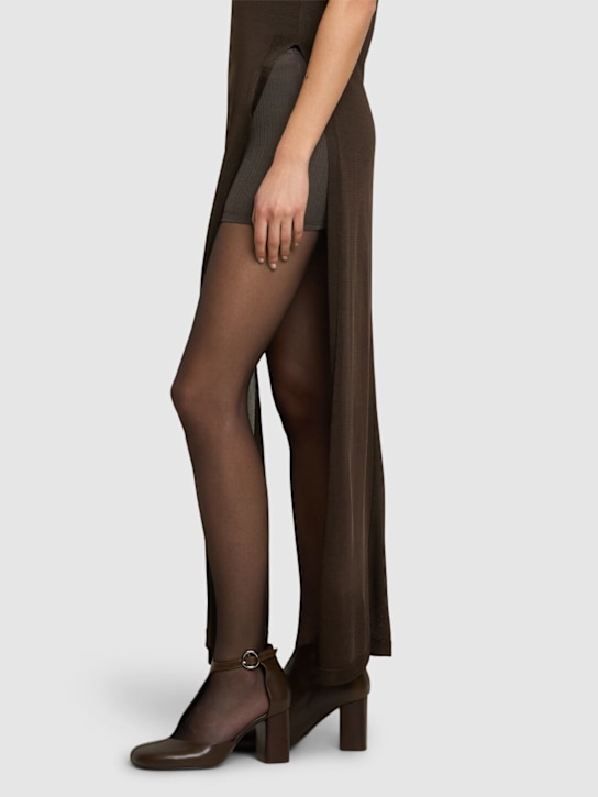 Lemaire 85mm Cut out leather ankle boots