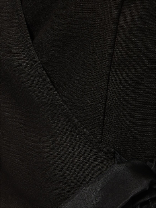 Forte_forte Chic linen canvas crossed top