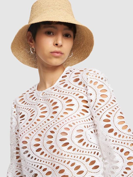 Janessa Leone Felix straw bucket hat