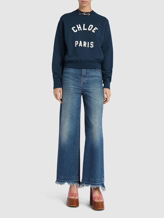 Chloé Chloe Paris cotton fleece sweatshirt