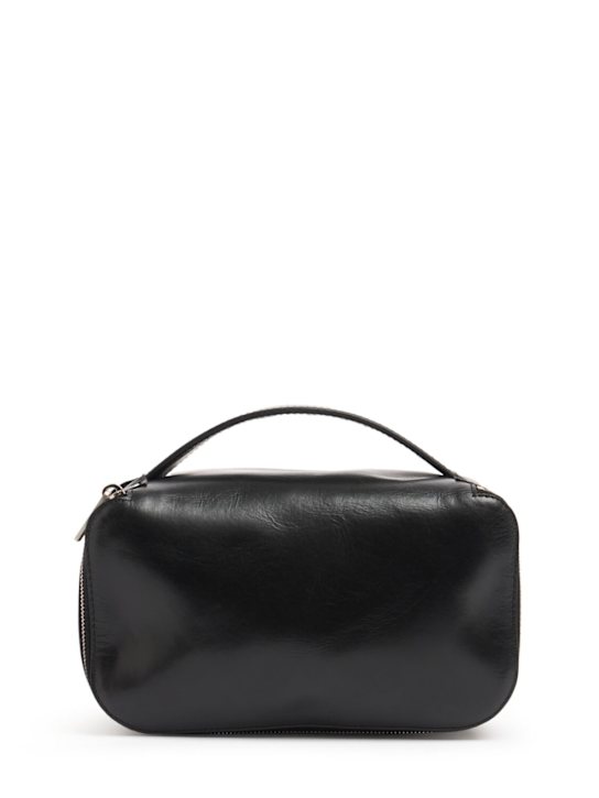 Rick Owens Medium leather toiletry bag