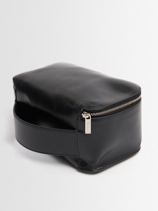 Rick Owens Medium leather toiletry bag