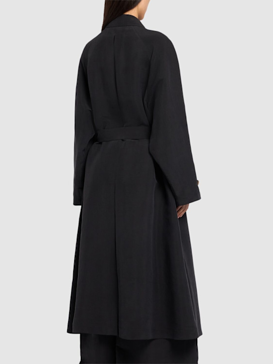 The Row Ryo belted silk long coat 3 The Row Ryo belted silk long coat