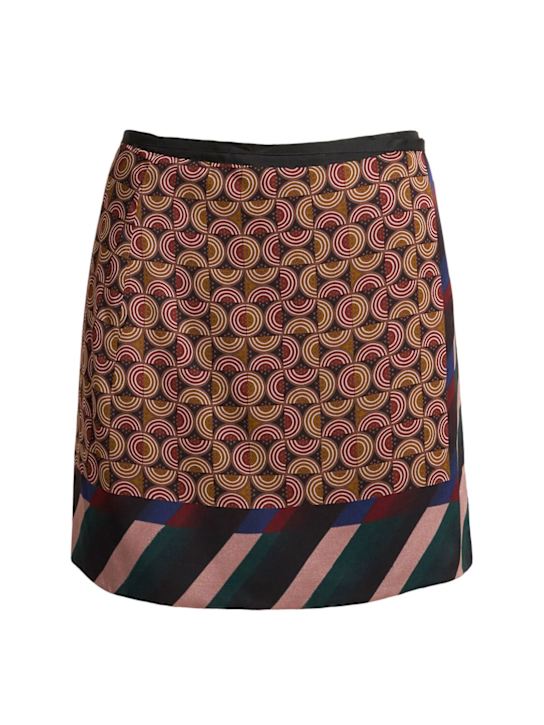 Dries Van Noten Gabrinas viscose blend wrap skirt