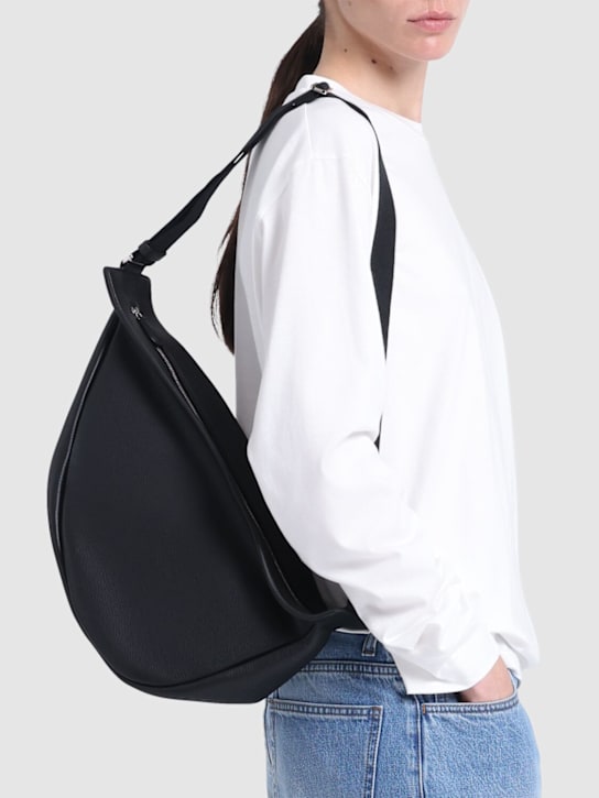 The Row Large slouchy banana grain leather bag
