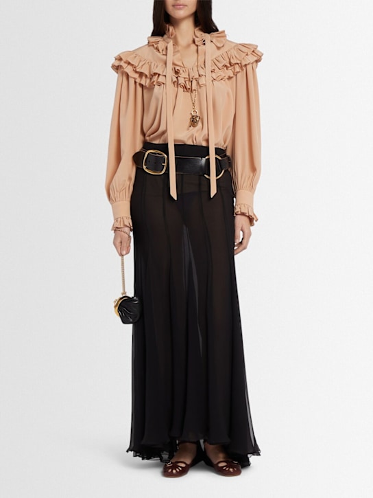 Chloé Ruffled silk shirt