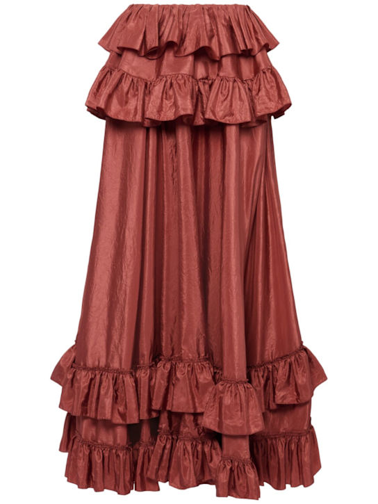 Chloé Silk taffeta long skirt