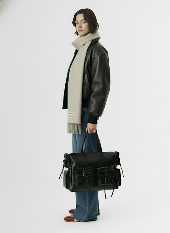 Acne Studios Multipocket leather tote bag