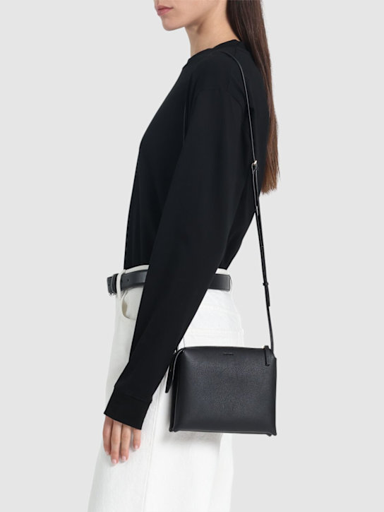 The Row Nu mini Twist grain leather shoulder bag
