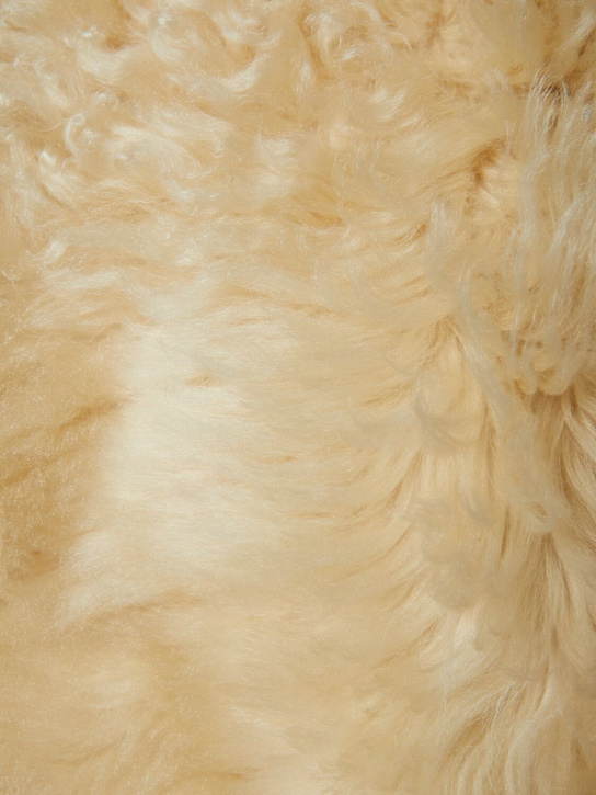 Tom Ford Collarless curly shearling jacket