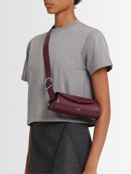 Jil Sander Mini Cannolo leather shoulder bag