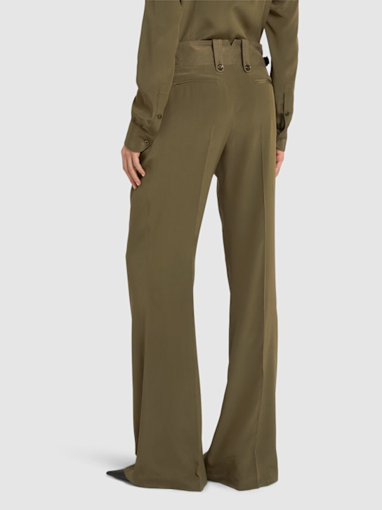 Tom Ford Silk crepe de chine flared pants